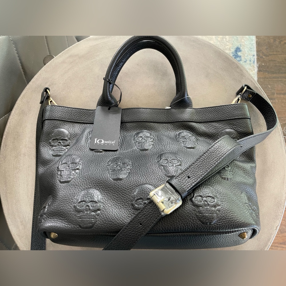 IOpelle Italia skull handbag (smaller version of weekender bag). Genuine leather